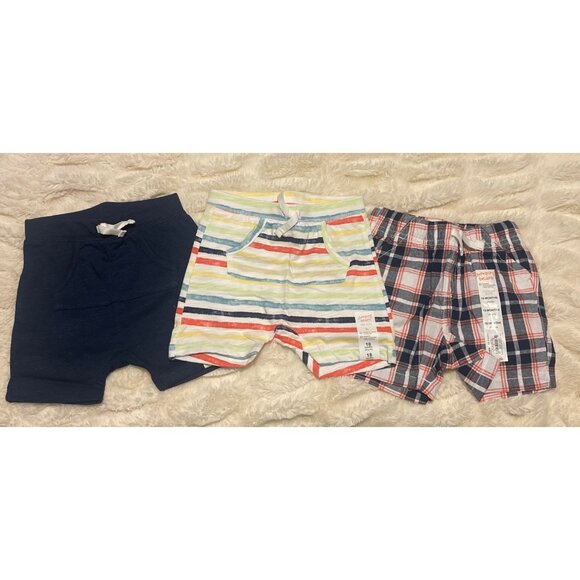 Jumping Beans 18 Months Shorts 3 Pieces NWT Cotton Blend Beach Vacation - Picture 1 of 9
